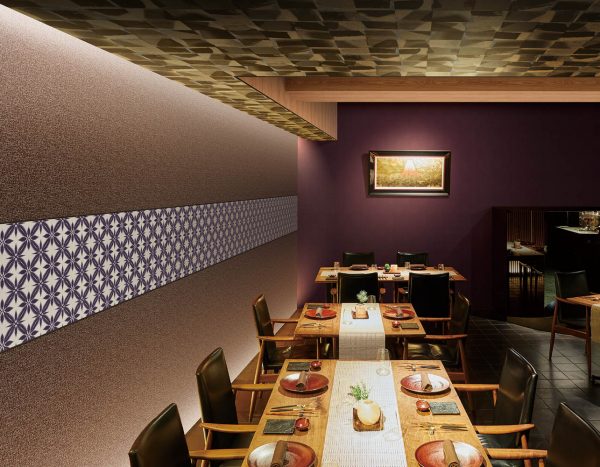 Giấy dán tường vân gỗ đẹp cho khách sạn - nhà hàng