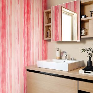Ảnh thi công giấy dán tường Nhật Bản BA5433