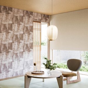 Ảnh thi công giấy dán tường Nhật Bản BA5457