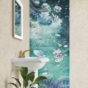 Thi công giấy dán tường Nhật bản BA5358