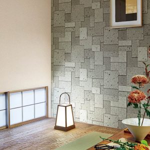 Ảnh thi công giấy dán tường Nhật Bản BA5396