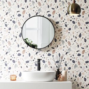 Ảnh thi công giấy dán tường Nhật Bản TWP1158